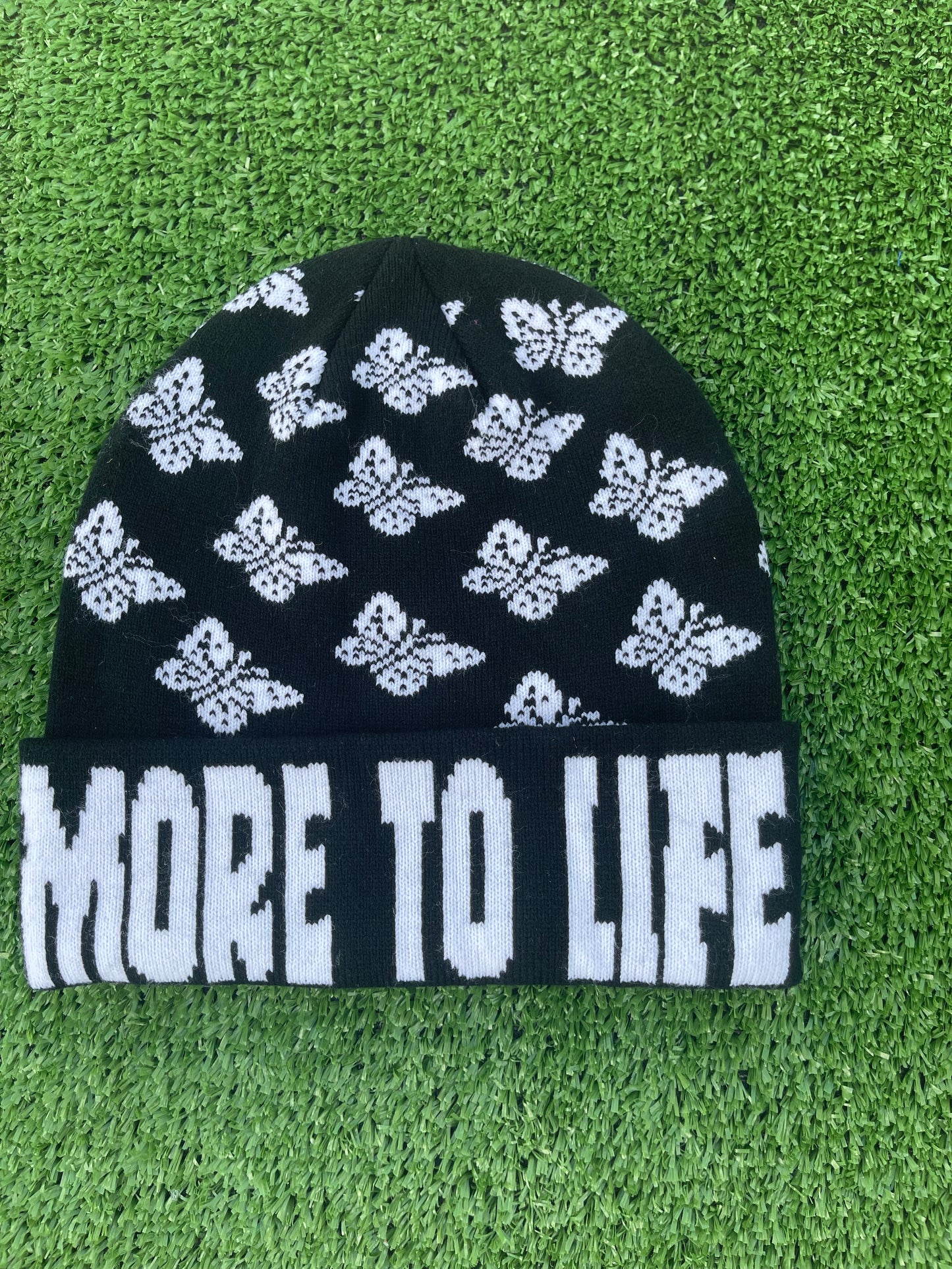 Black More To Life Beanie