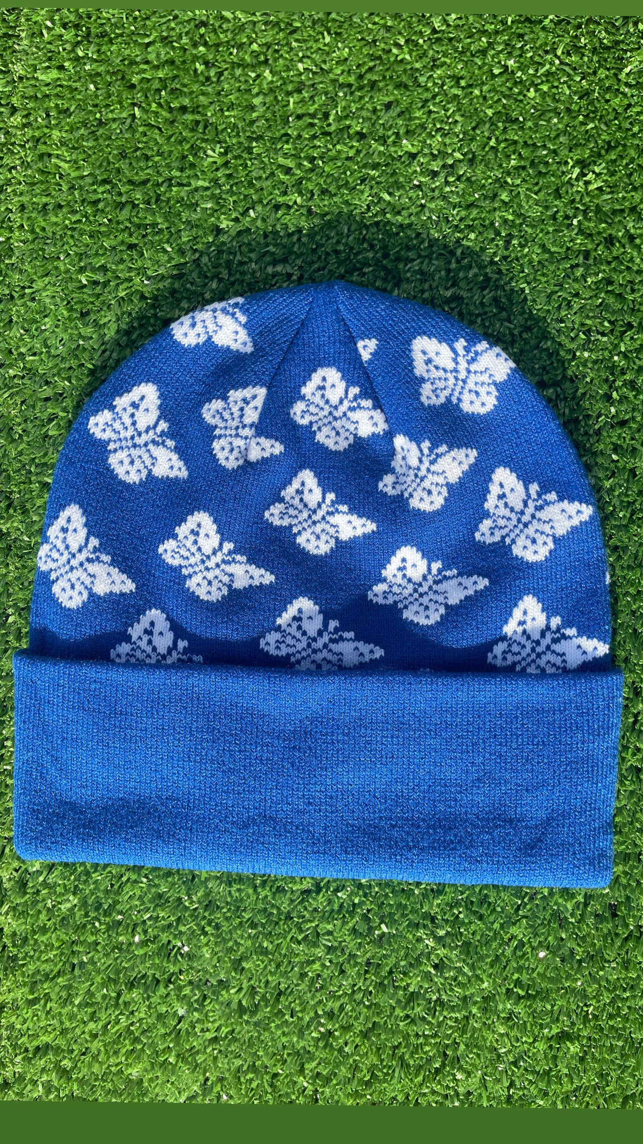 Blue more to life beanie