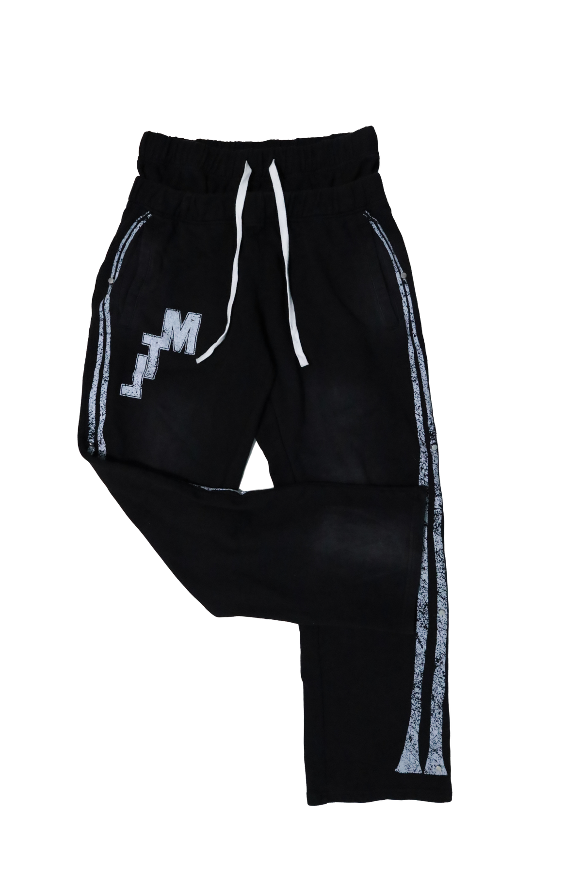 MTL Distressed Side Stripe Pants