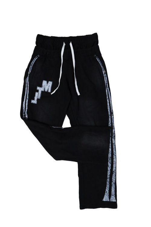 MTL Distressed Side Stripe Pants