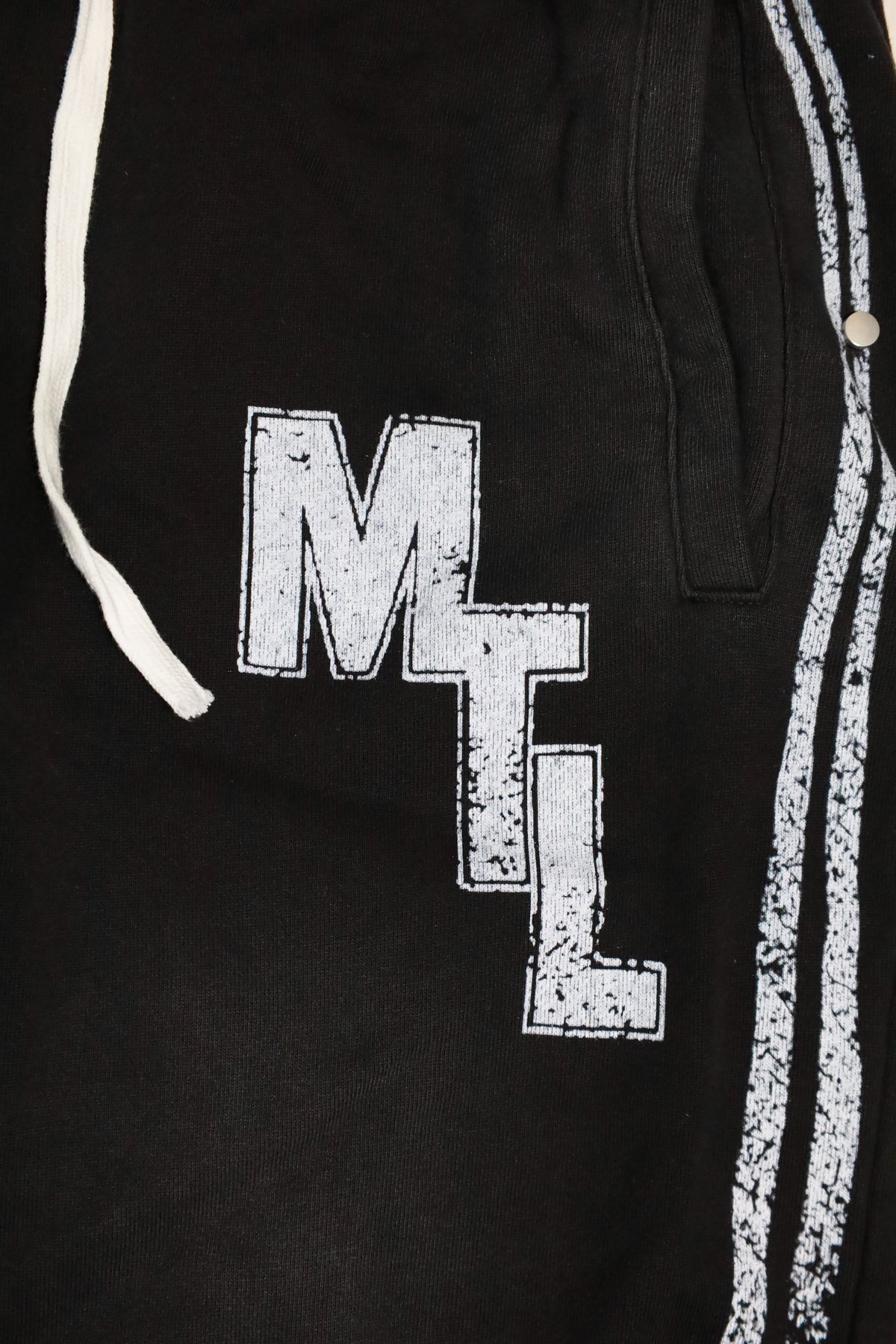 MTL Distressed Side Stripe Pants